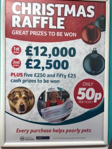 pdsa lottery results|pdsa christmas raffle.